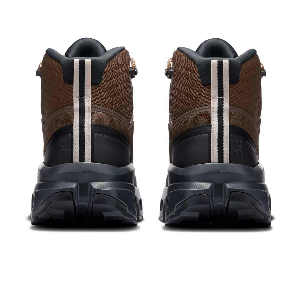 On Running Men's Cloudrock Mid Waterproof Shoes - Earth / Black