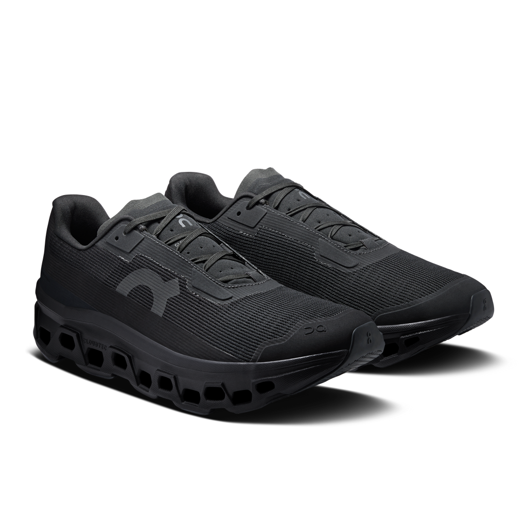 On Running Men's Cloudmonster Void Shoes - Black / Black
