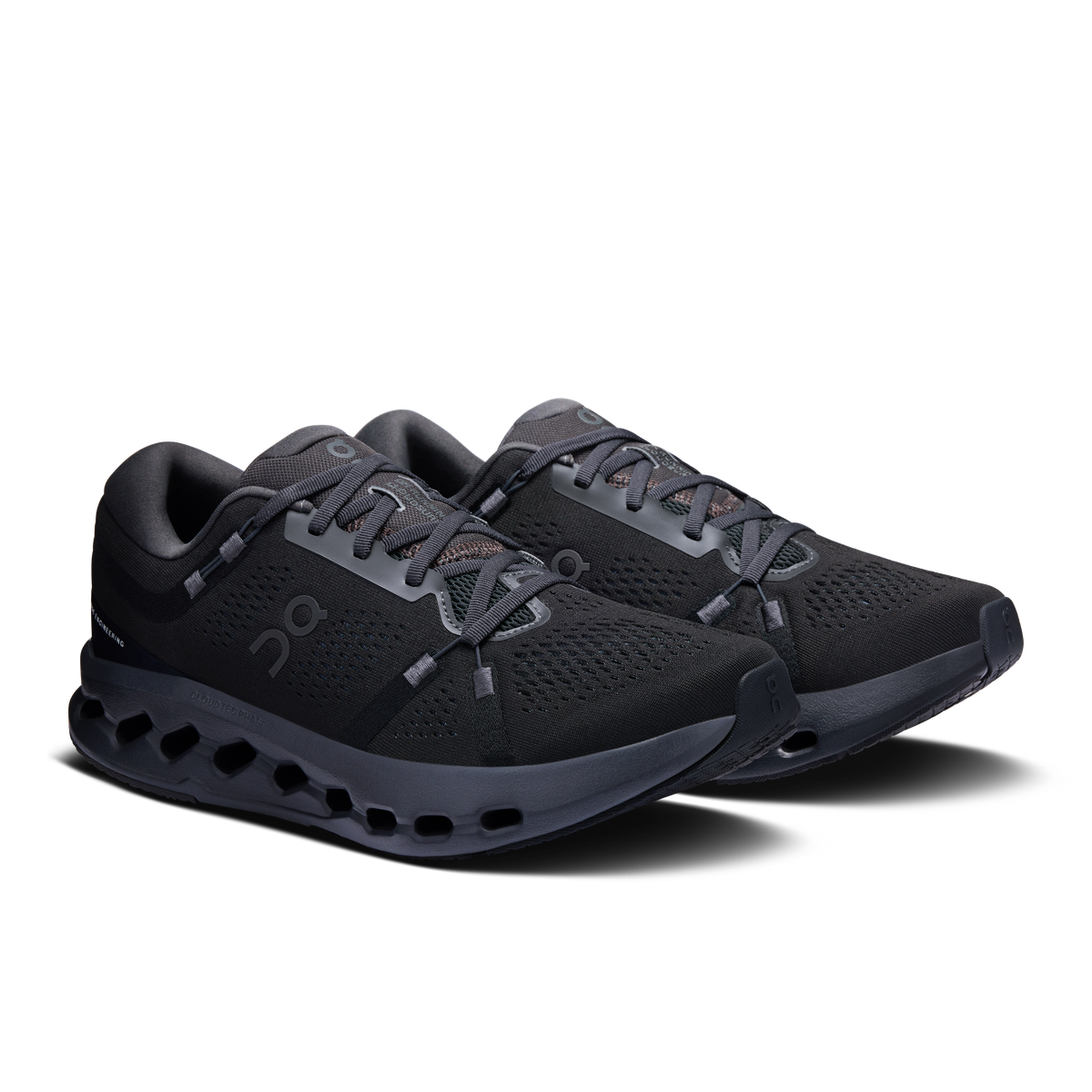 On Running Men's Cloudsurfer 2 Wide Shoes - Black / Black
