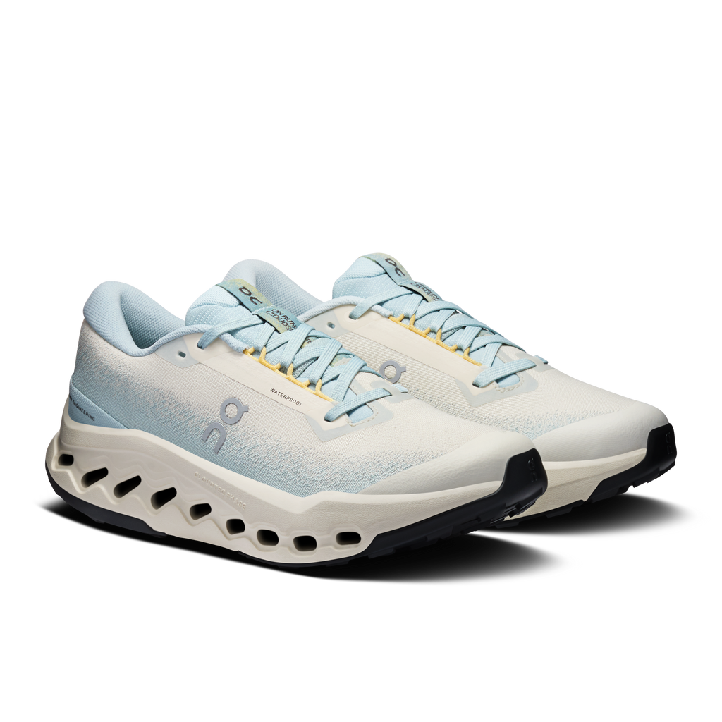 On Running Women's Cloudsurfer Trail 2 Waterproof Shoes - Grain / Brook