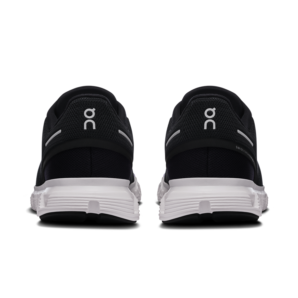 On Running Women's Cloud 6 Wide Shoes - Black / White