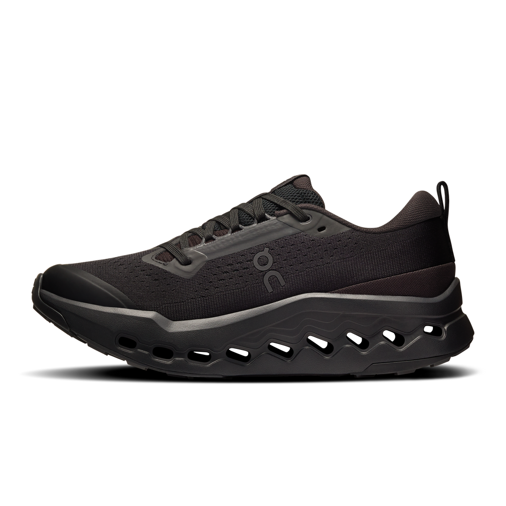 On Running Women's Cloudsurfer Trail 2 Shoes - Black / Black