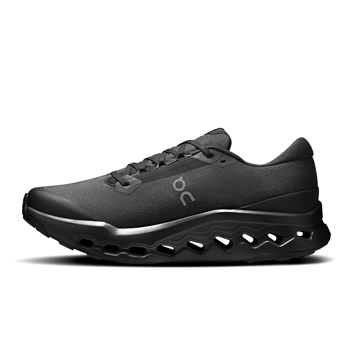 On Running Men's Cloudsurfer Trail 2 Waterproof Shoes - Black / Black
