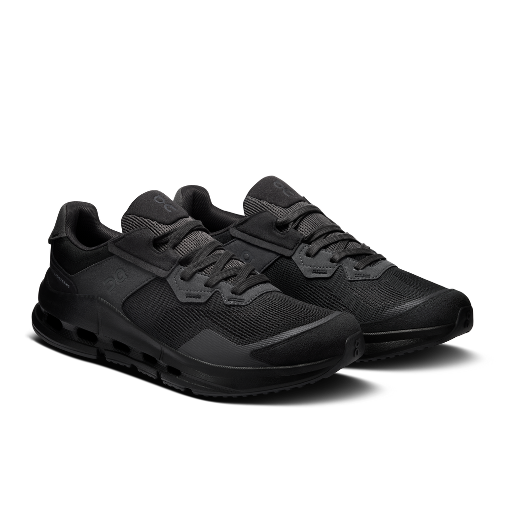 On Running Men's Cloudnova Rift Shoes - Black / Black