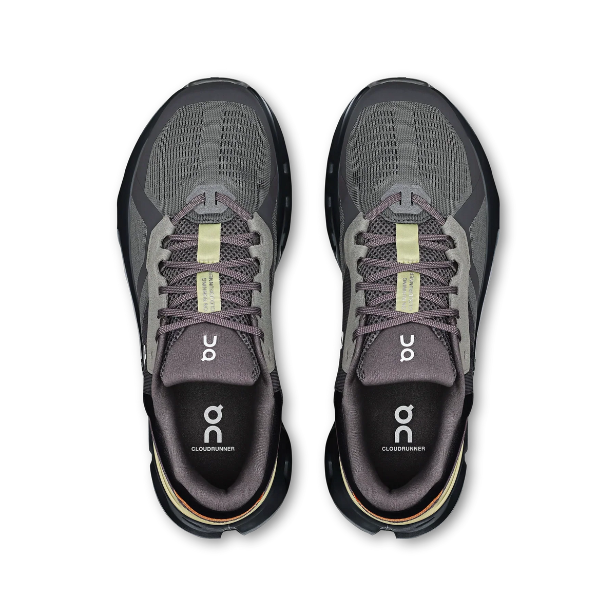 On Running Men's Cloudrunner 2 Shoes - Rock / Tangerine