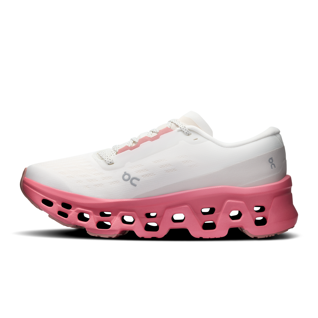 On Running Women's Cloudmonster 3 Shoes - Ivory / Camellia