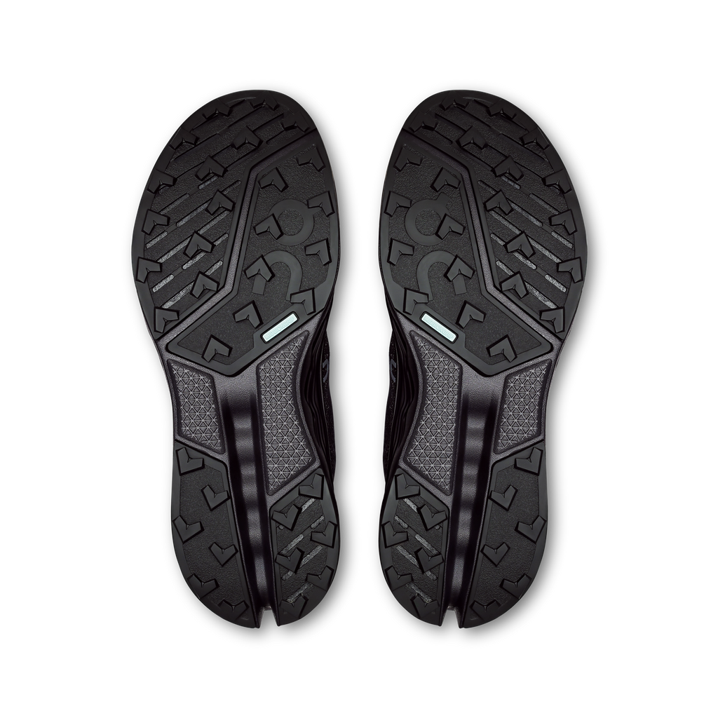 On Running Men's Cloudsurfer Trail 2 Waterproof Shoes - Black / Black