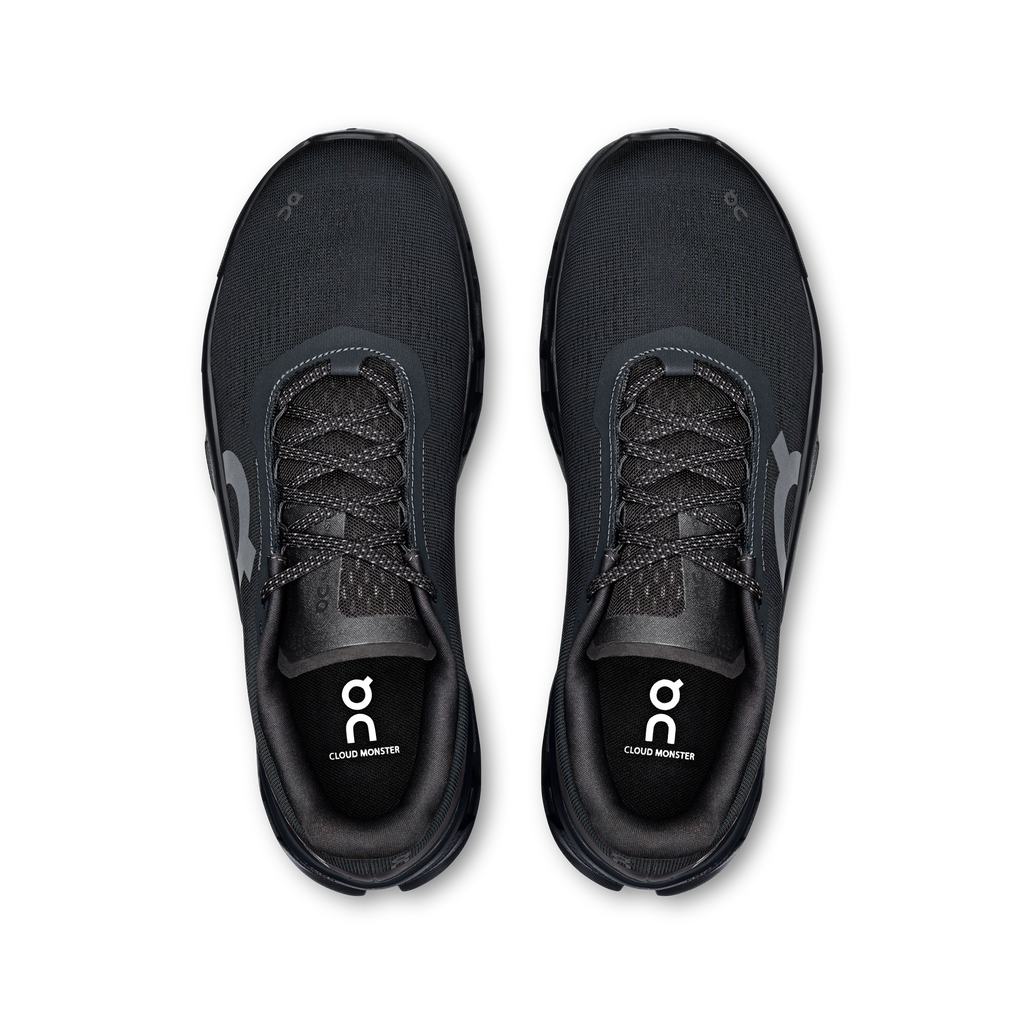 On Running Men's Cloudmonster 1 Shoes - Black / Black