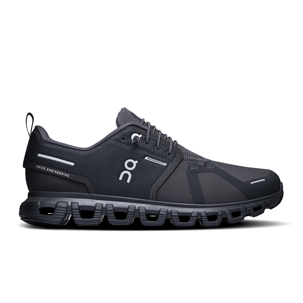 On Running Women's Cloud 6 Waterproof Shoes - Black / Black