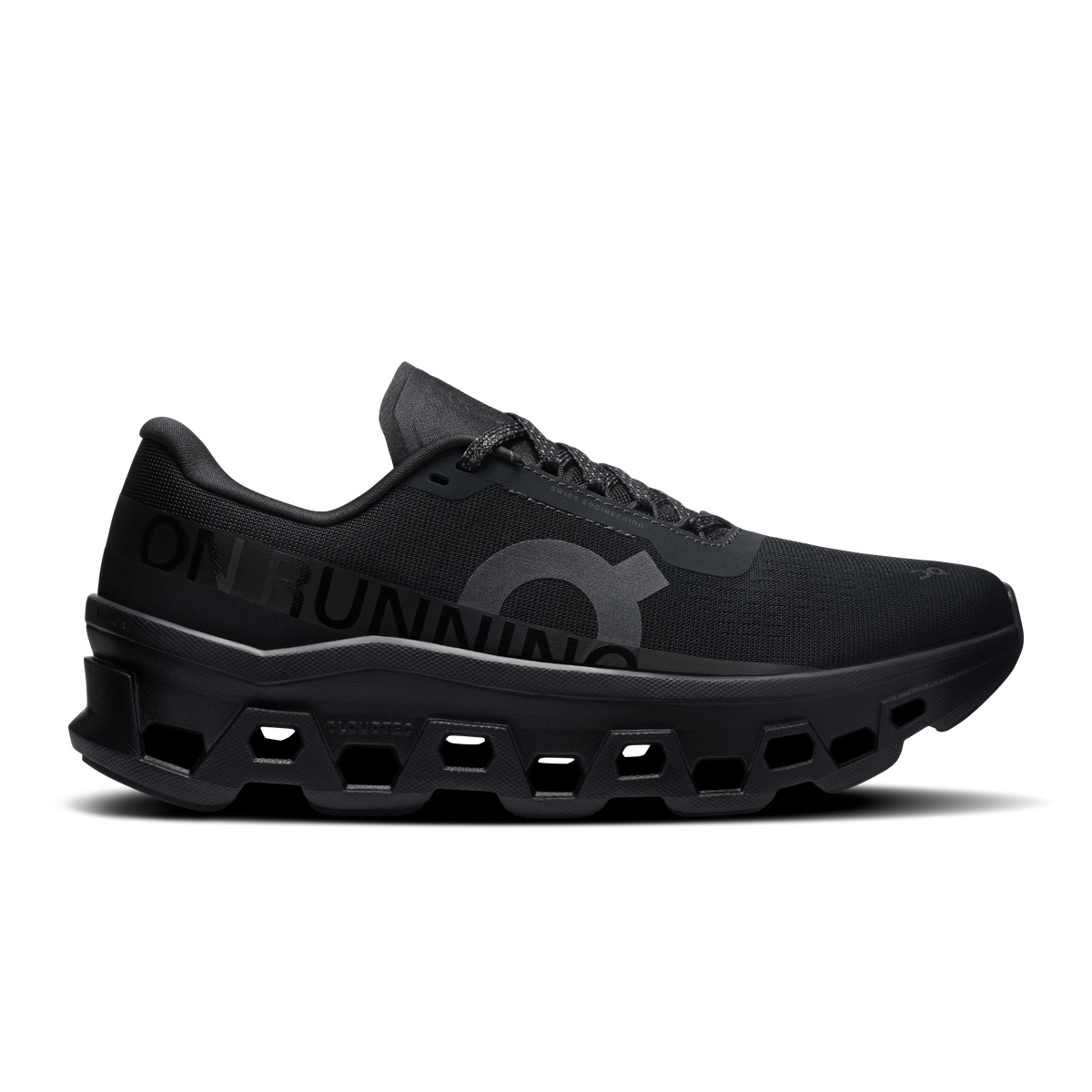 On Running Women's Cloudmonster 1 Shoes - Black / Black