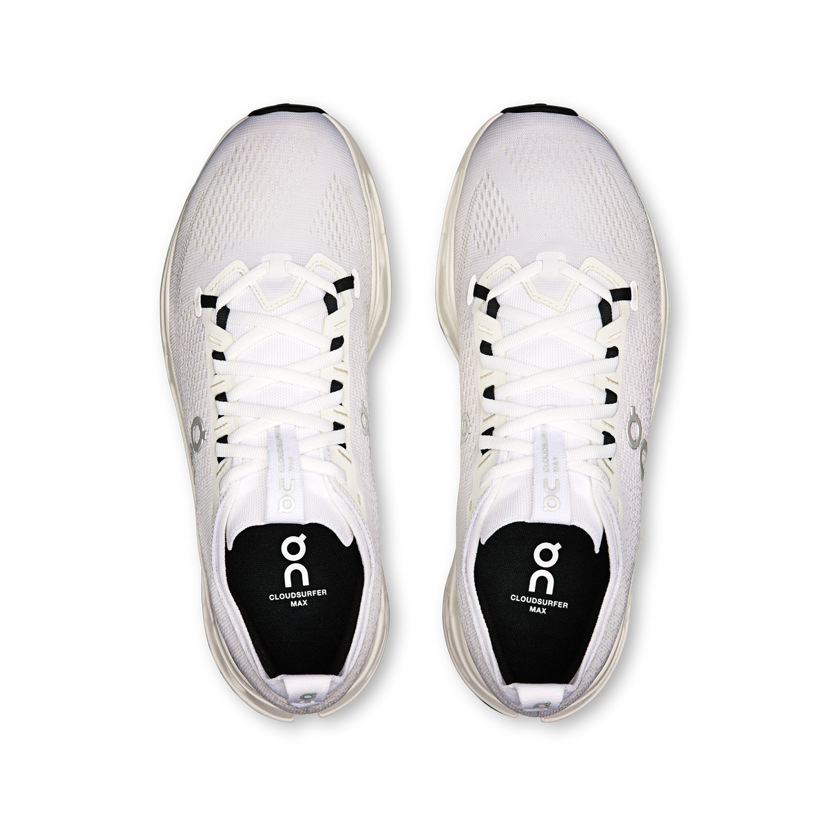 On Running Men's Cloudsurfer Max Shoes - White / White
