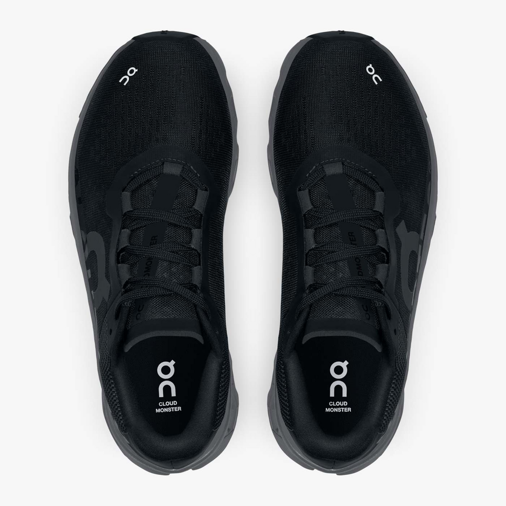On Running Women's Cloudmonster Shoes - Black / Magnet