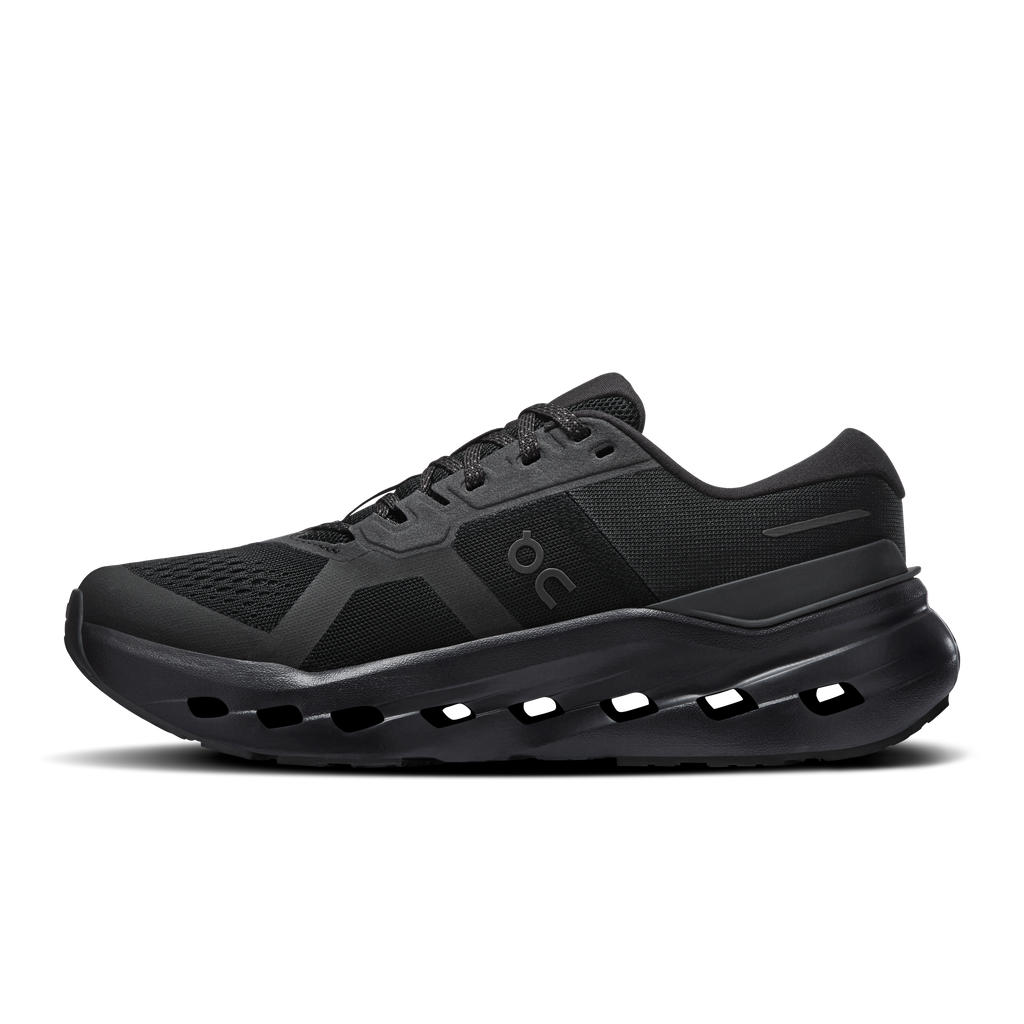 On Running Men's Cloudrunner 3 Wide Shoes - Black / Black