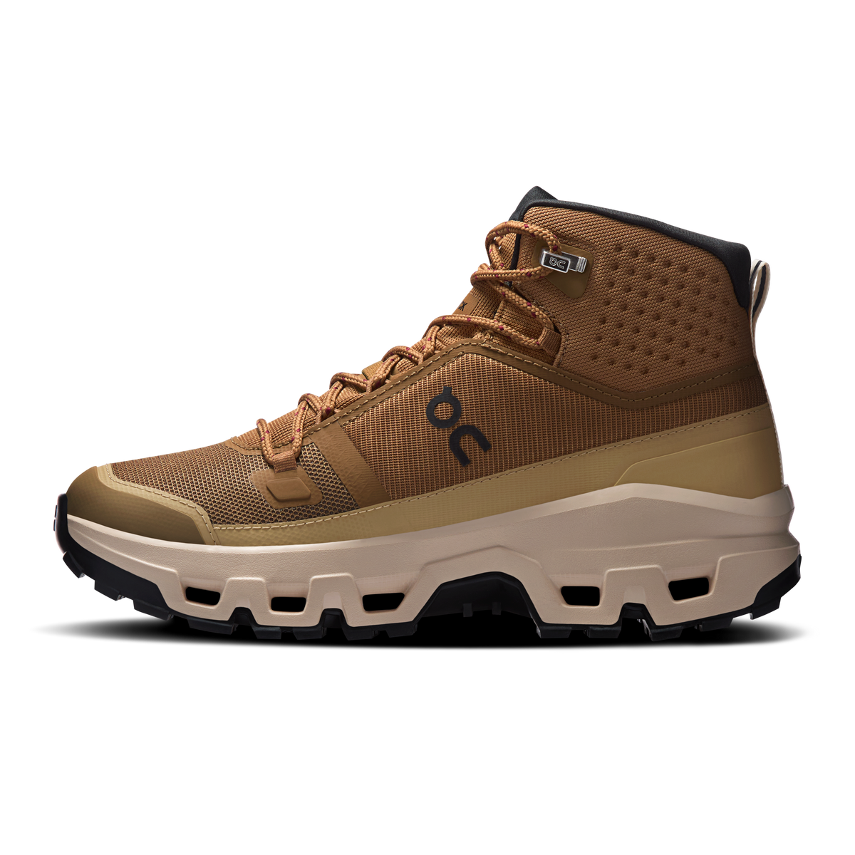 On Running Women's Cloudrock Mid Waterproof Shoes - Sphinx / Sand
