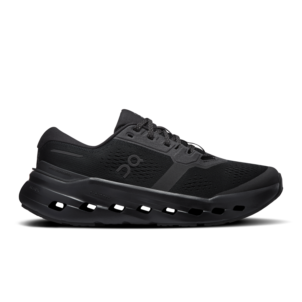 On Running Women's Cloudrunner 3 Wide Shoes - Black / Black