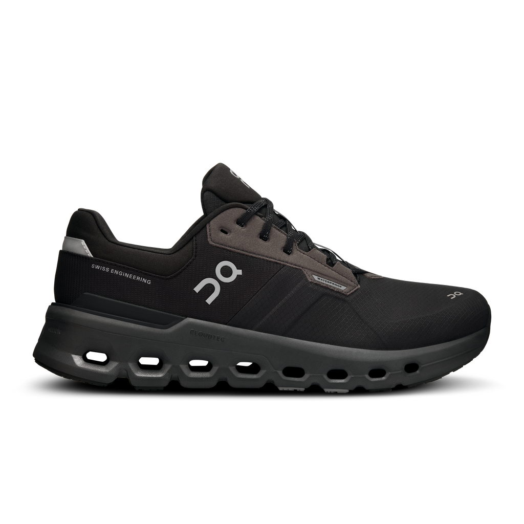 On Running Men's Cloudrunner 2 Waterproof Shoes - Magnet / Black