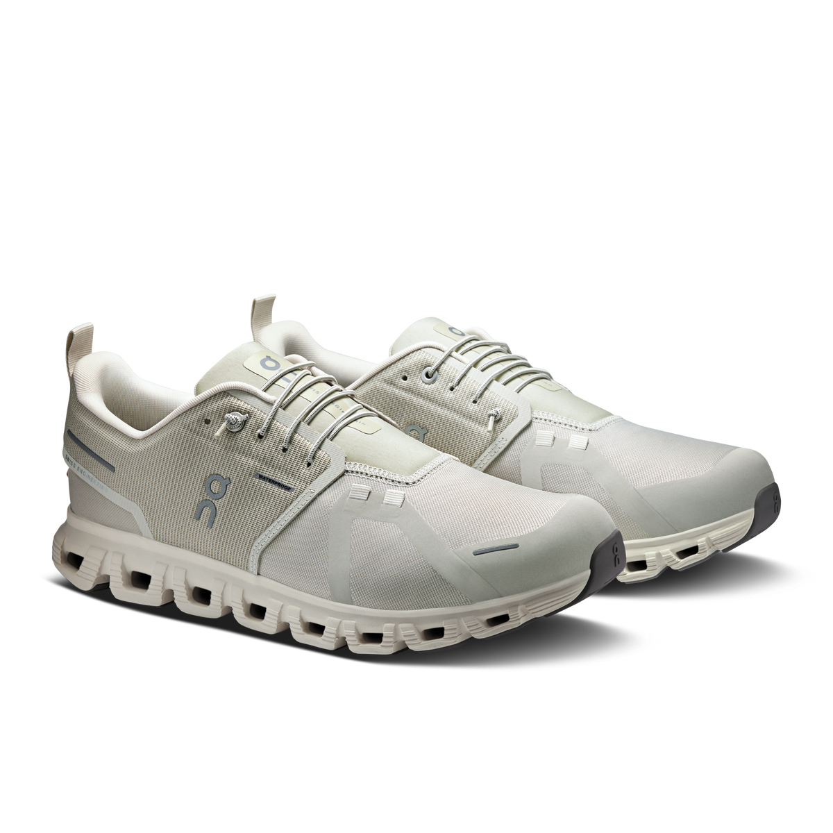 On Running Men's Cloud 6 Waterproof Shoes - Pelican / Ghost