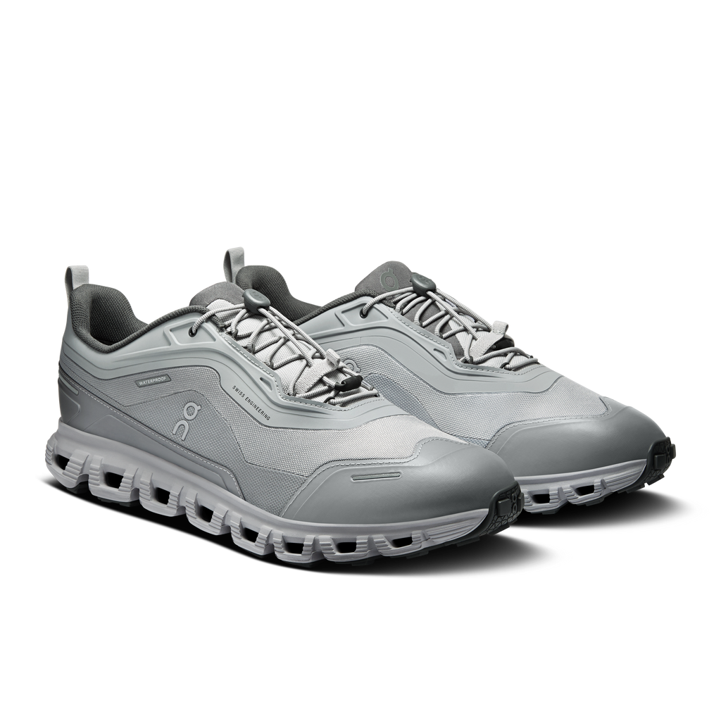 On Running Men's Cloud 6 Geo Waterproof Shoes - Alloy / Alloy
