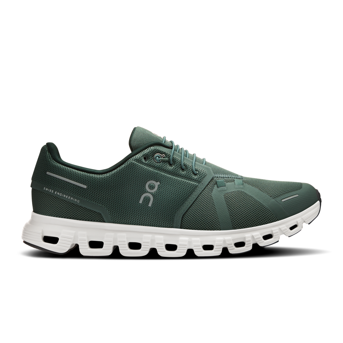 On Running Men's Cloud 6 Shoes - Olive / Evergreen