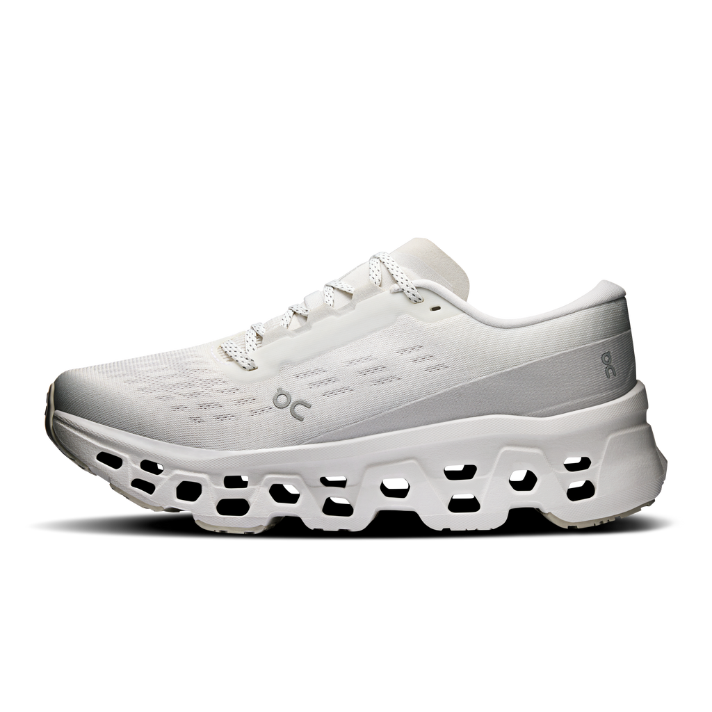 On Running Women's Cloudmonster 3 Shoes - White / Wolf