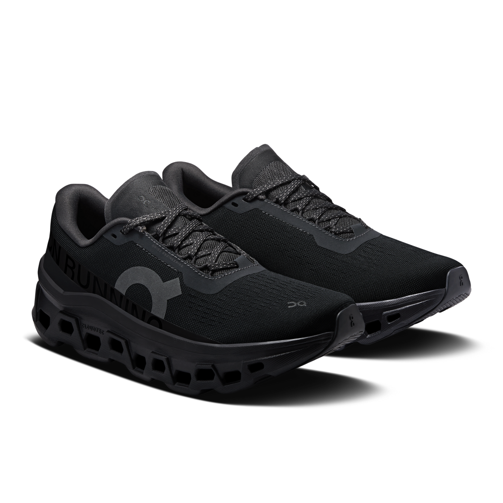 On Running Women's Cloudmonster 1 Shoes - Black / Black