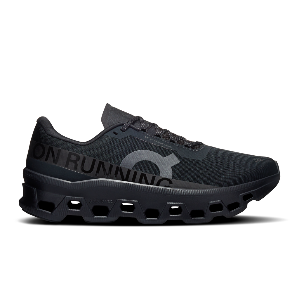 On Running Men's Cloudmonster 1 Shoes - Black / Black