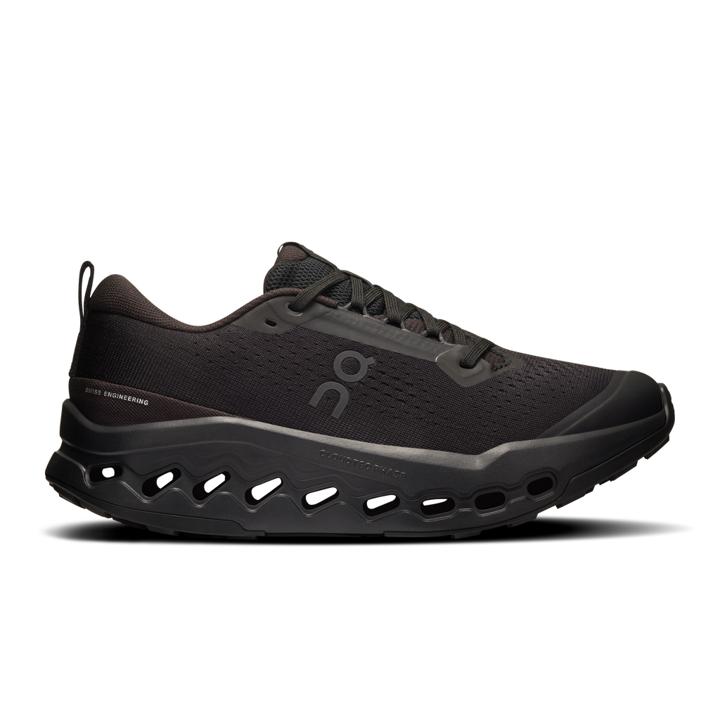 On Running Women's Cloudsurfer Trail 2 Shoes - Black / Black