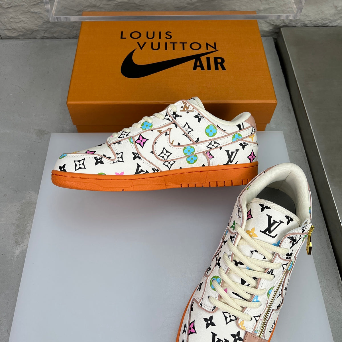 LV x Nike SB-Inspired Skate Shoes