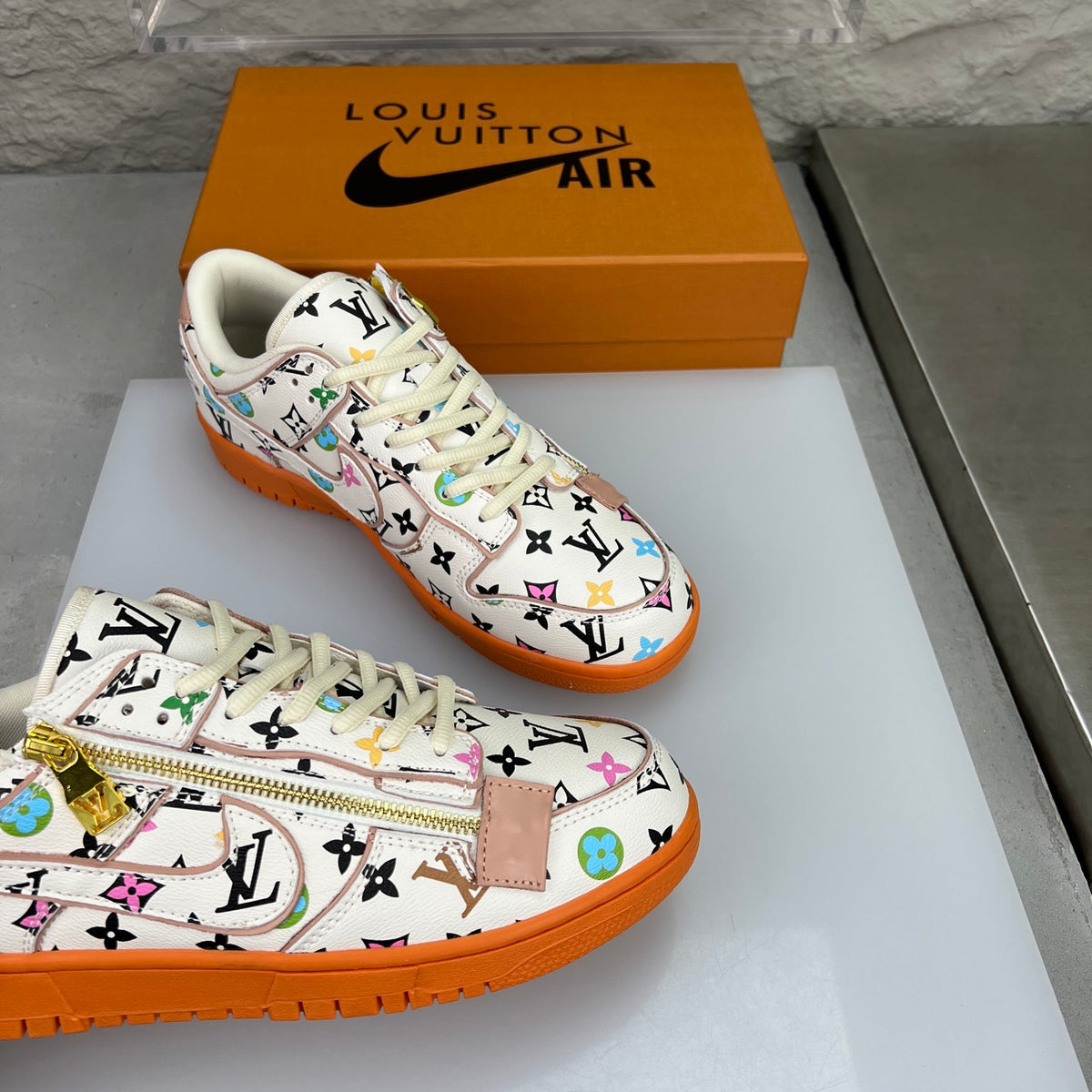 LV x Nike SB-Inspired Skate Shoes