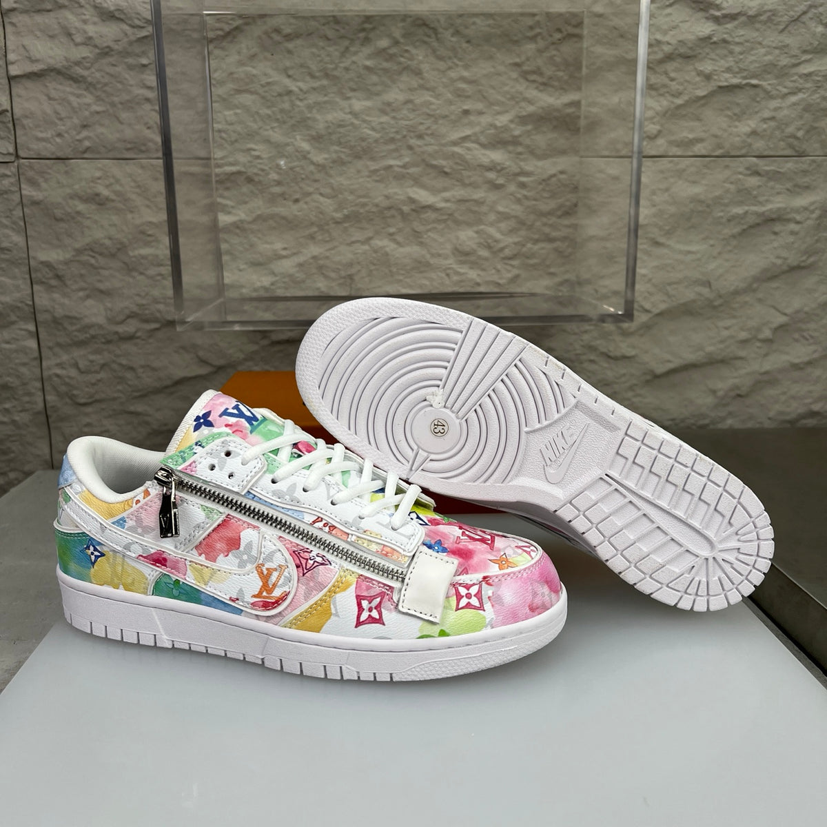 LV x Nike SB-Inspired Skate Shoes