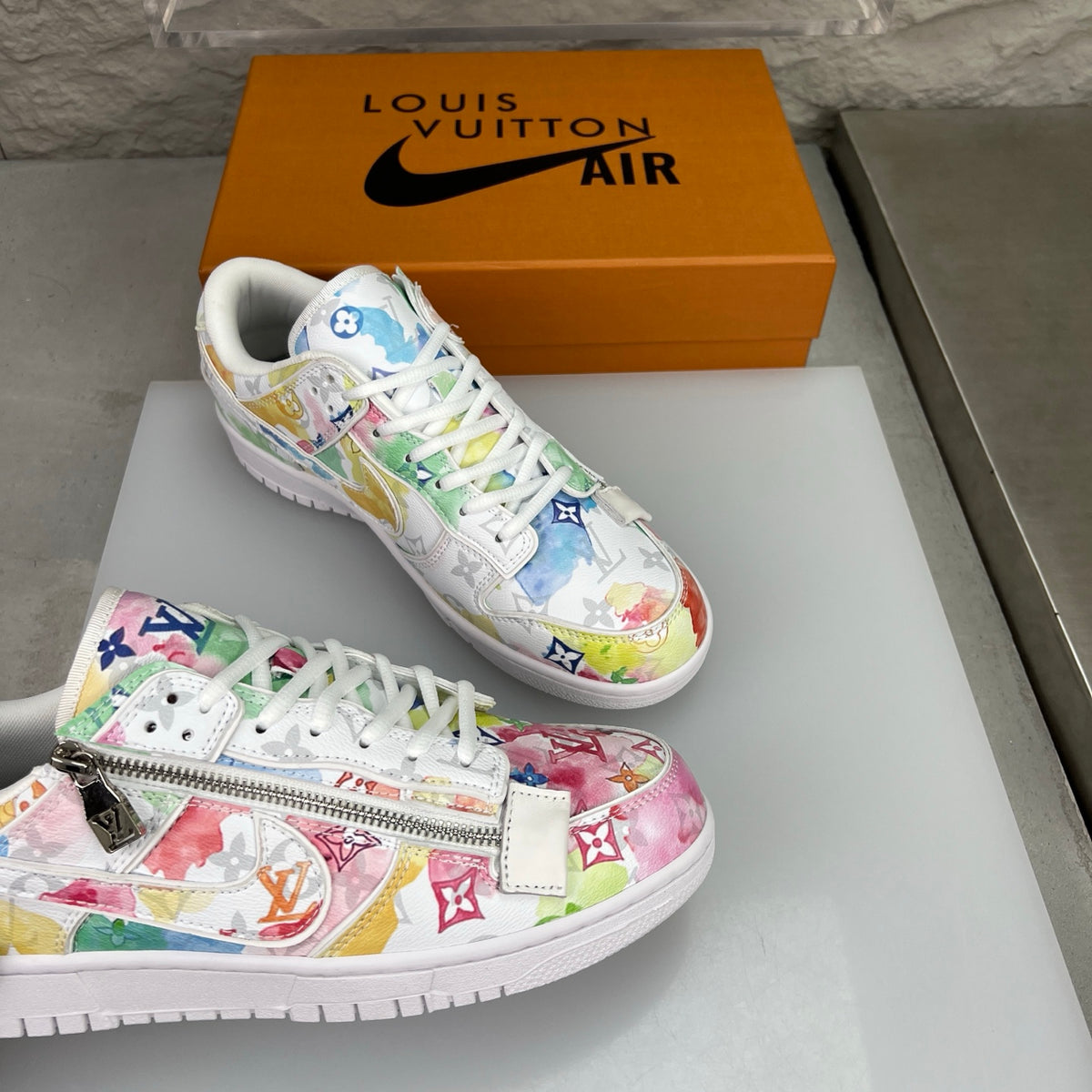 LV x Nike SB-Inspired Skate Shoes