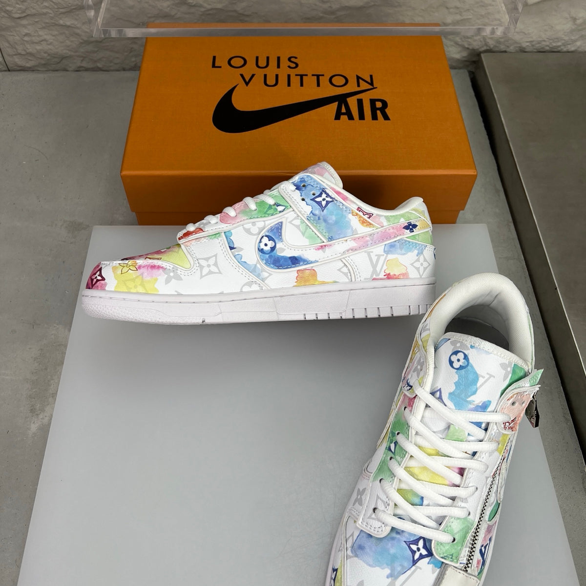 LV x Nike SB-Inspired Skate Shoes