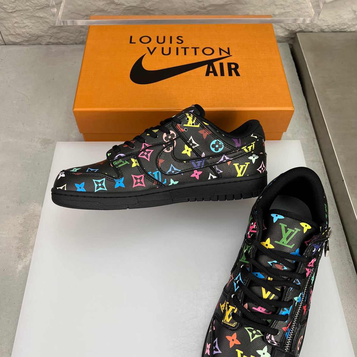LV x Nike SB-Inspired Skate Shoes